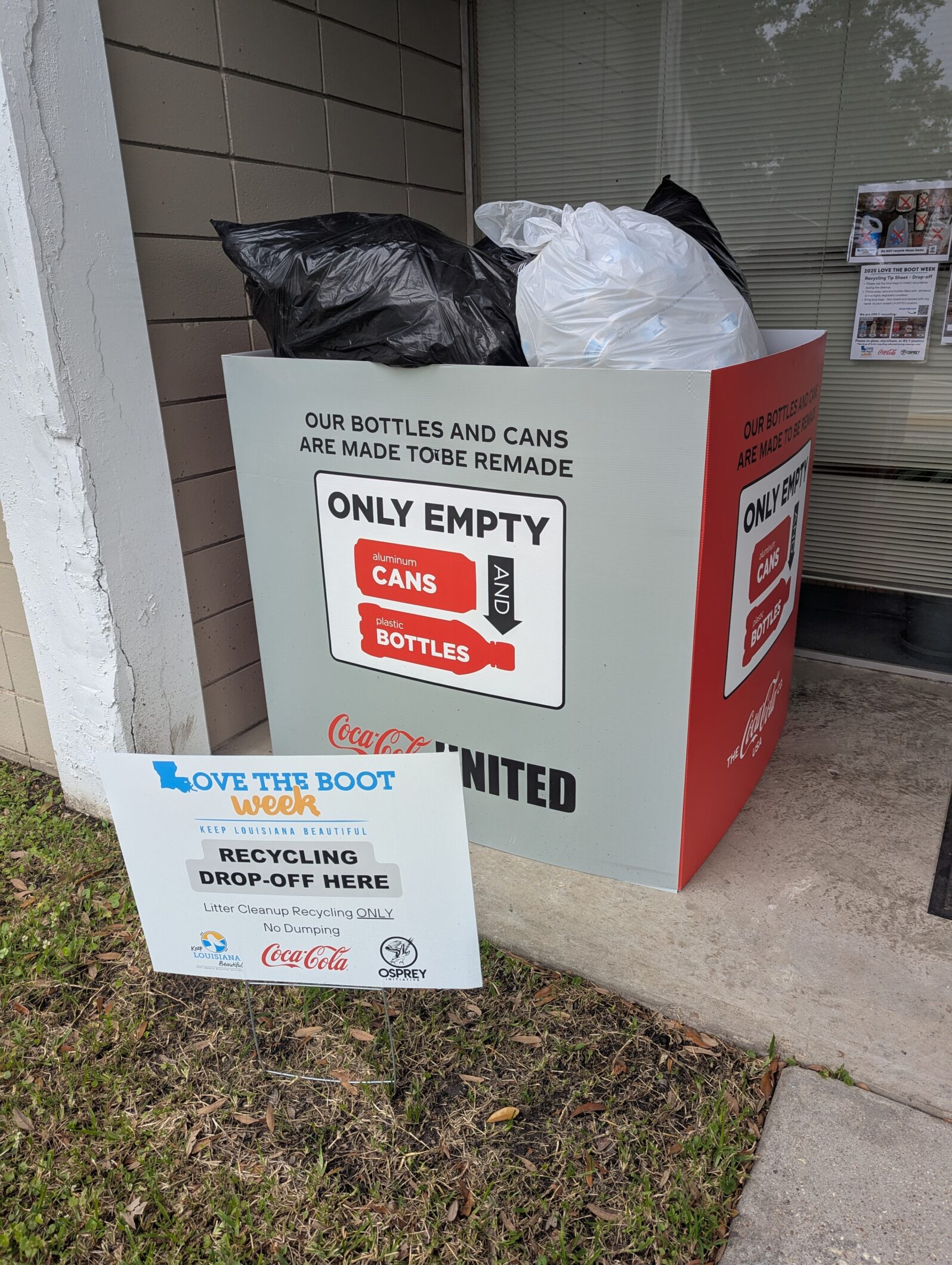 16,503 Bottles and Cans Diverted From The Landfill During Love the Boot Week