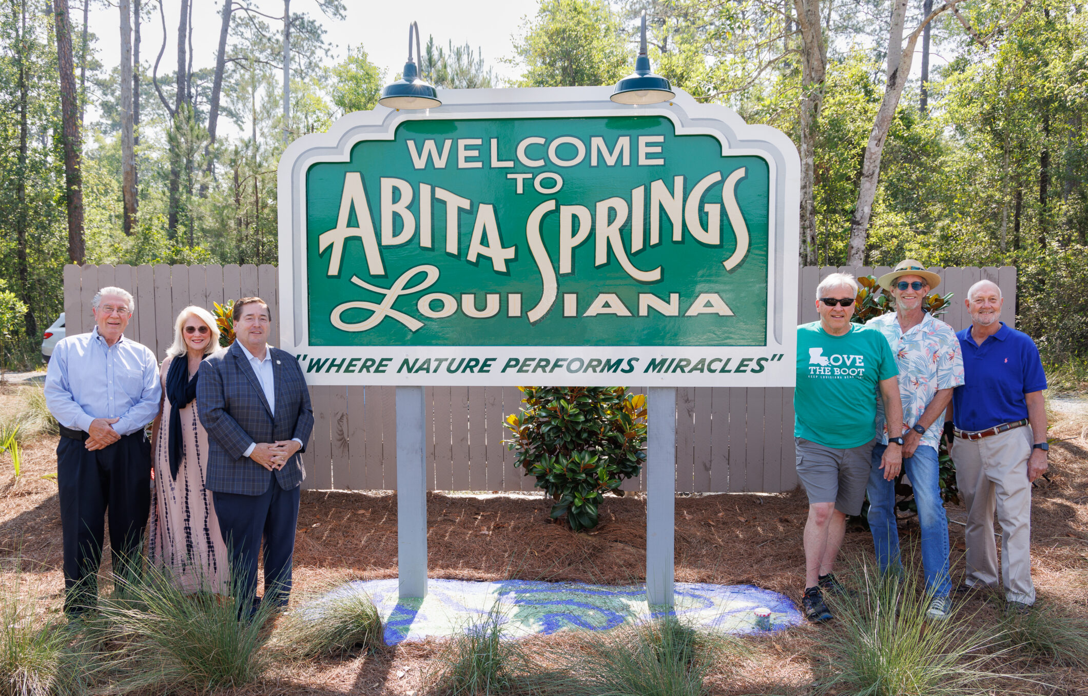 Keep Abita Beautiful welcome sign unveiled.