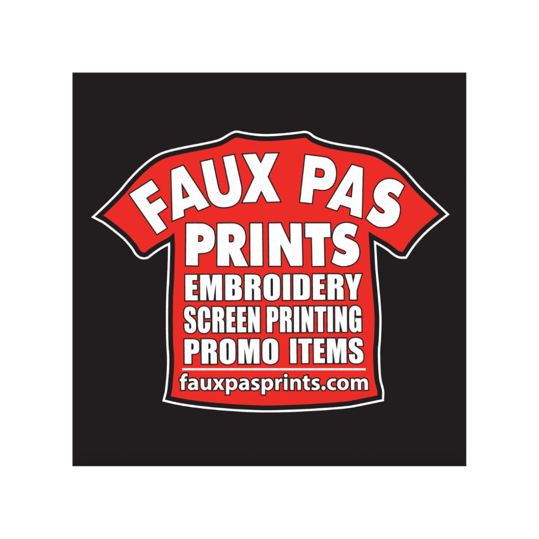 Faux Pas Prints, embroideries, screen printing, promo items