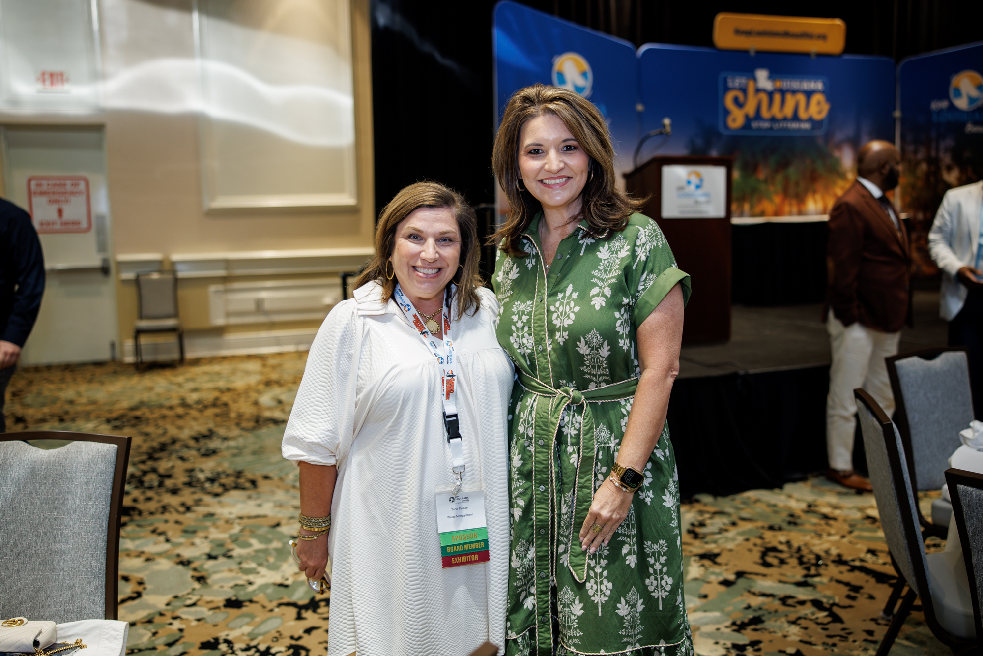 A sponsor posing at the annual state conference